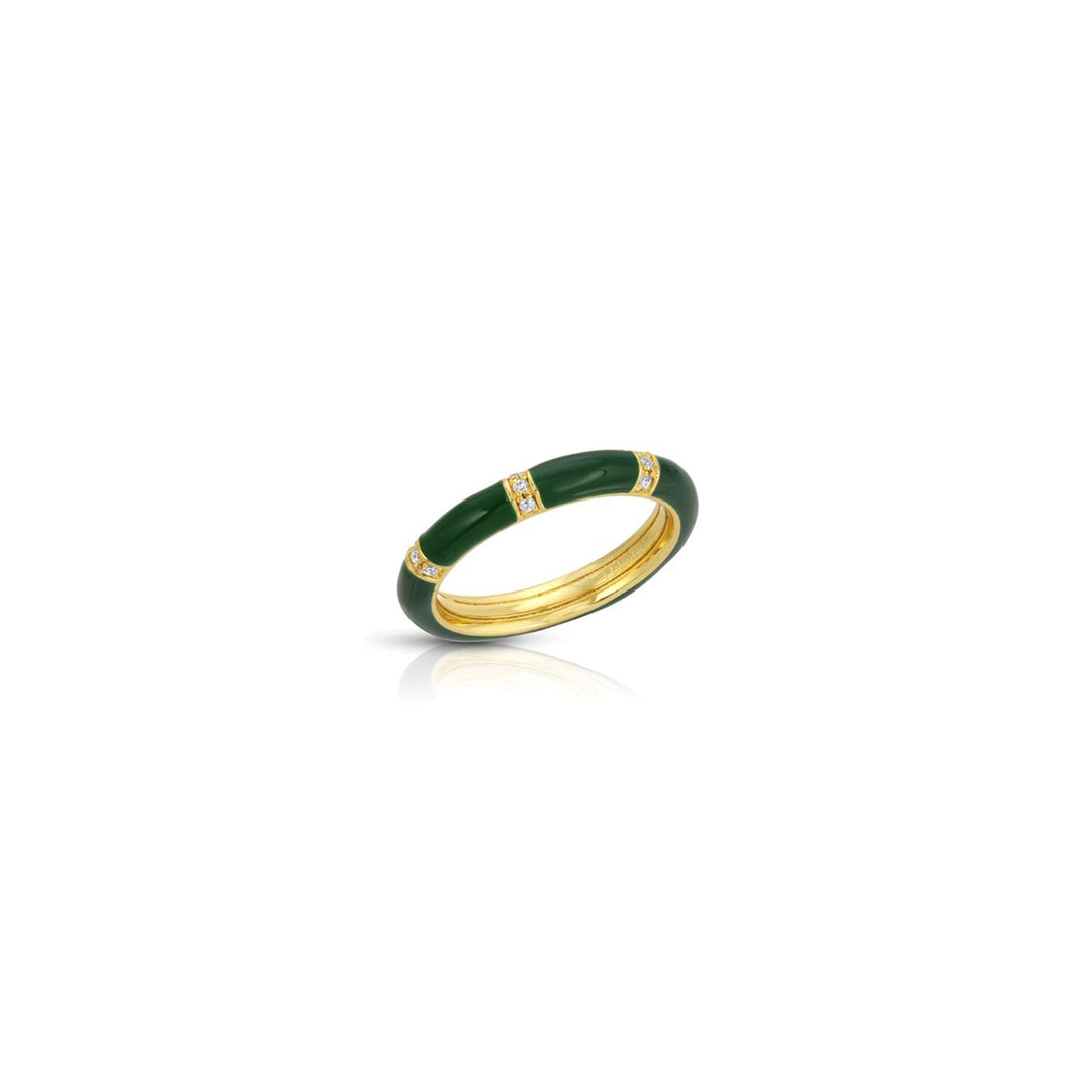 Green Lamll Stacking Ring