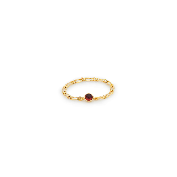 Garnet Chain Ring