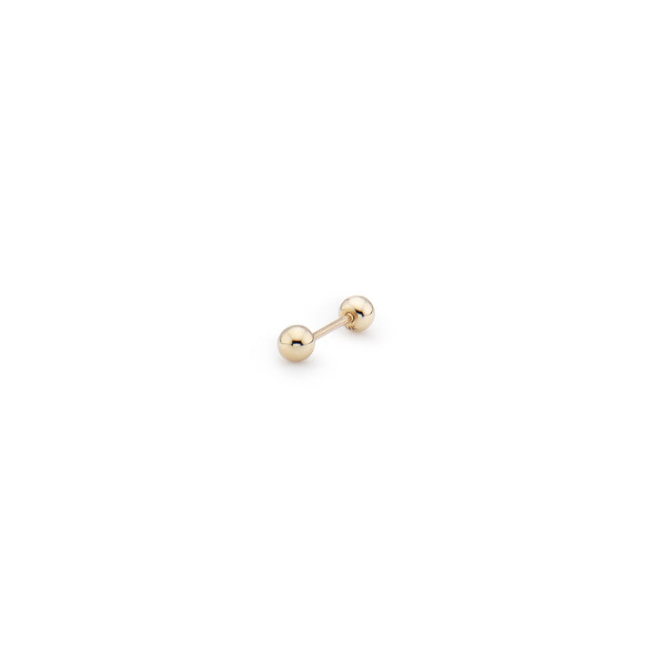 Simple Tiny Gold Ball Piercing