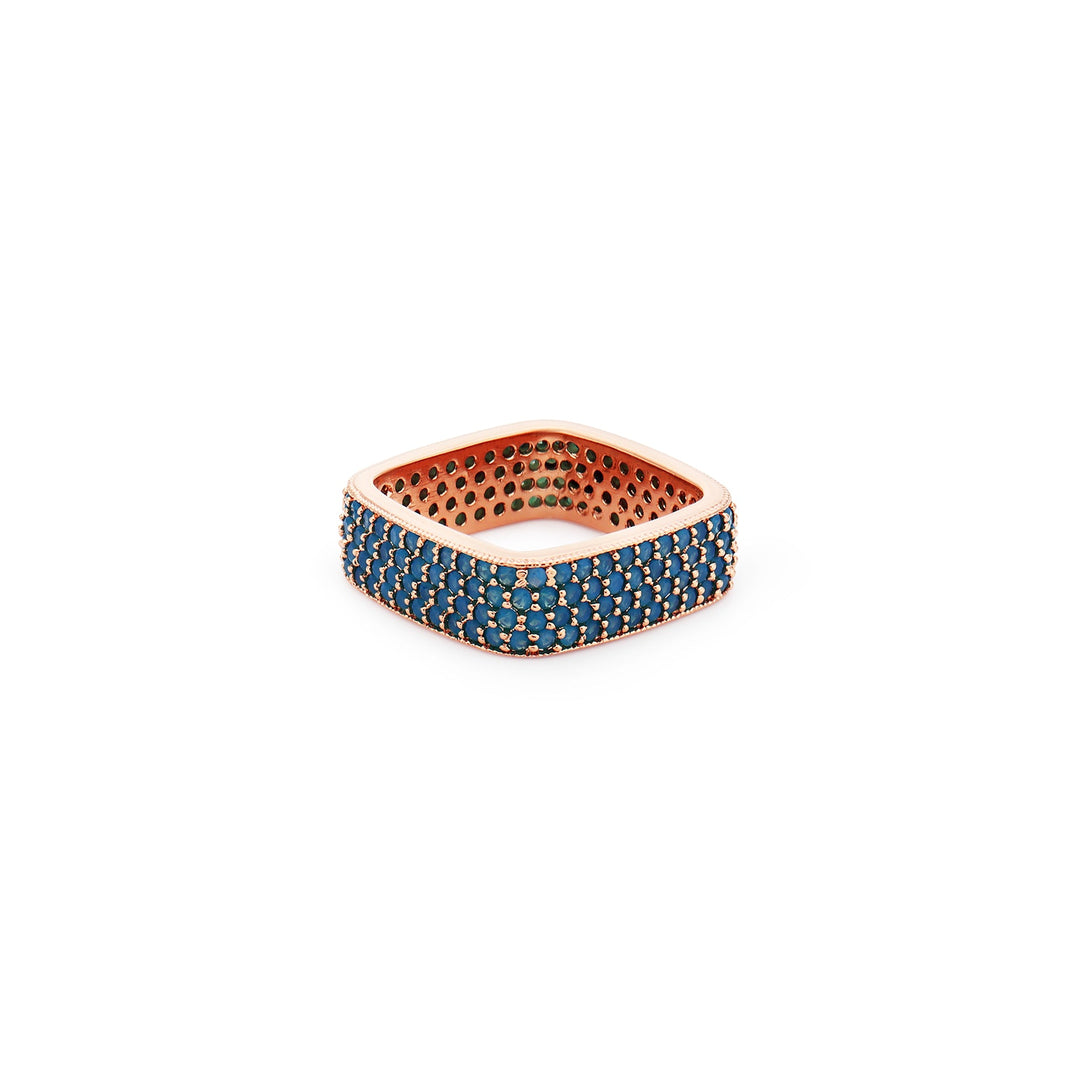Dazzling Turquoise Square Ring