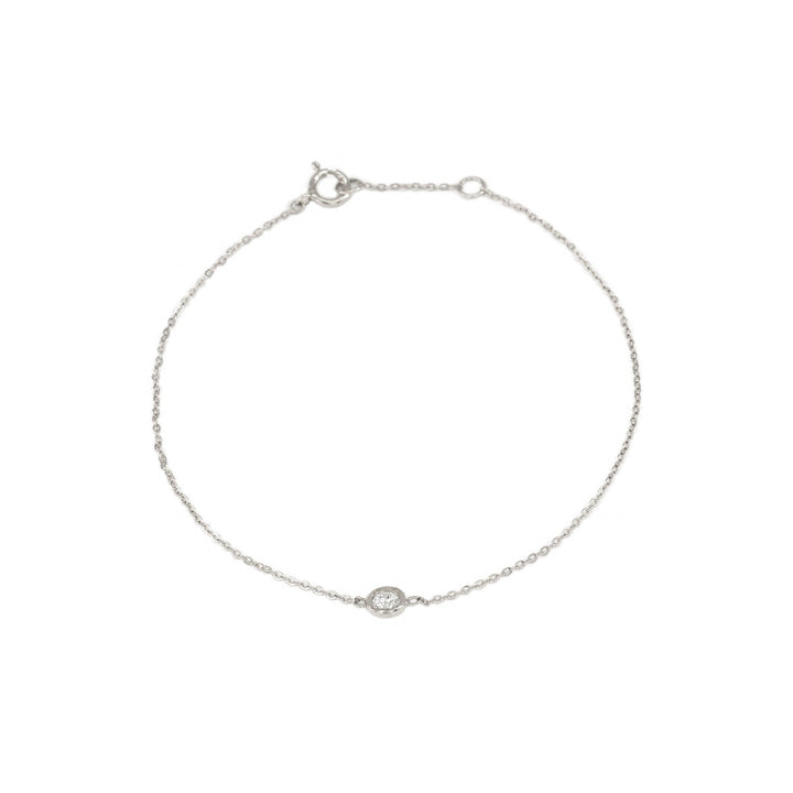Simple Bezel Diamond Bracelet