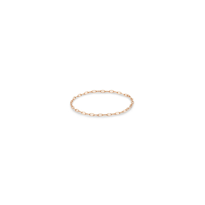 Dainty Solid Gold Chain Ring
