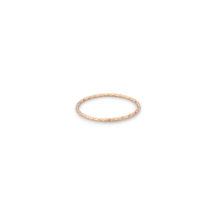 Sparkle Solid Gold Ring