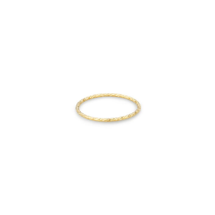 Sparkle Solid Gold Ring